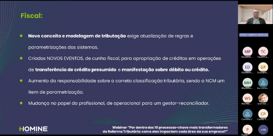 Jorge Campos detalha os impactos da Reforma Tributária em cada área da sua empresa